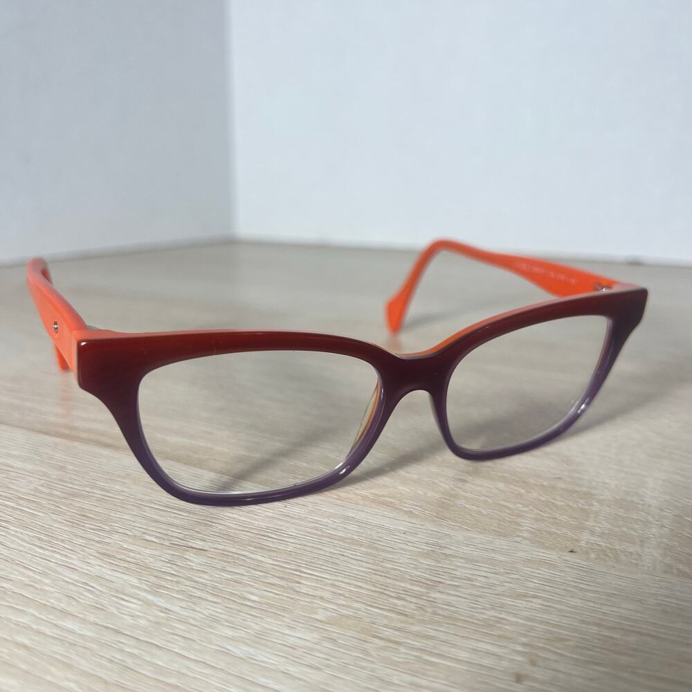 Face A Face Shade 2 Col.1340 Eyeglasses Orange Purple Frames France 53-15-138